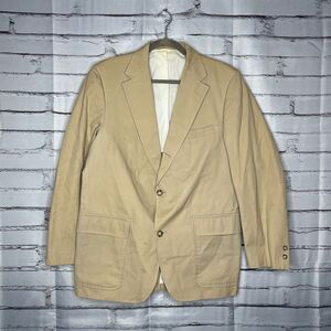 Vintage Robert Kirk Tan Blazer Cable Car Clothiers San Fran Sz 40R Classic Sport